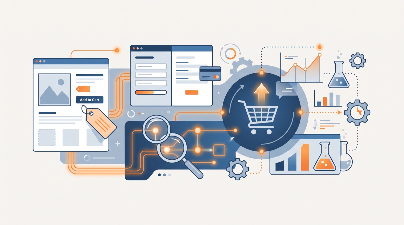 Online store product page and checkout being optimized